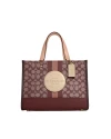 กระเป๋าสะพายข้าง COACH C8448 DEMPSEY CARRYALL IN SIGNATURE JACQUARD WITH STRIPE AND COACH PATCH (IMMZI)