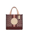 กระเป๋าสะพายไหล่ COACH C8417 DEMPSEY TOTE 22 IN SIGNATURE JACQUARD WITH STRIPE AND COACH PATCH (IMMZI)