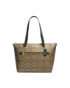 กระเป๋าสะพายไหล่ COACH 79609 GALLERY TOTE IN SIGNATURE CANVAS (IMRQE)