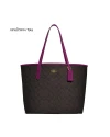 กระเป๋าสะพายไหล่ COACH 5696 CITY TOTE IN SIGNATURE CANVAS (IMV7U)