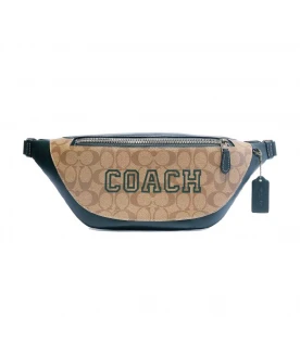 กระเป๋าคาดอก-คาดเอว COACH CB912 WARREN BELT BAG IN SIGNATURE CANVAS WITH VARSITY MOTIF (QBV3D)
