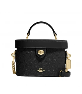 กระเป๋าสะพายข้าง KAY CROSSBODY IN SIGNATURE LEATHER (IMBLK)
