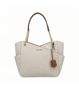 กระเป๋าสะพายไหล่ Michael Kors 35F1GTVT3B JET SET LARGE LOGO SHOULDER BAG  (VANILLA)