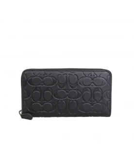 กระเป๋าสตางค์ COACH  CE551 ACCORDION WALLET IN SIGNATURE LEATHER (QBBK)