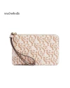 กระเป๋าคล้องมือ COACH CF548 CORNER ZIP WRISTLET WITH SIGNATURE MONOGRAM PRINT (IMCHK)