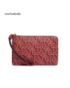 กระเป๋าคล้องมือ COACH CF548 CORNER ZIP WRISTLET WITH SIGNATURE MONOGRAM PRINT (IMROU)