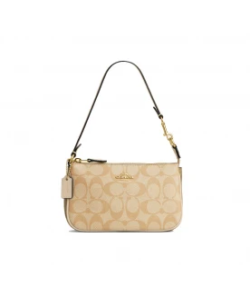 กระเป๋าคล้องมือ COACH CA444 NOLITA 19 IN BLOCKED SIGNATURE CANVAS (IMU4V)
