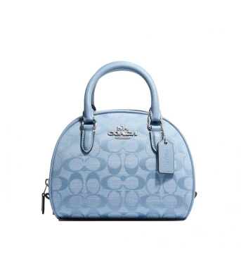 กระเป๋าสะพายข้าง COACH CH140 SYDNEY SATCHEL IN SIGNATURE CHAMBRAY (SVM6A)