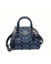 กระเป๋าสะพายข้าง COACH CH140 SYDNEY SATCHEL IN SIGNATURE CHAMBRAY (IMDEI)