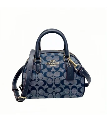 กระเป๋าสะพายข้าง COACH CH140 SYDNEY SATCHEL IN SIGNATURE CHAMBRAY (IMDEI)