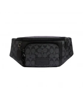 กระเป๋าคาดอก/คาดเอว COACH C3765 TRACK BELT BAG IN SIGNATURE CANVAS (QBMI5)