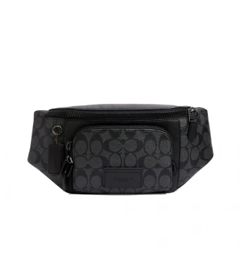 กระเป๋าคาดอก/คาดเอว COACH C3765 TRACK BELT BAG IN SIGNATURE CANVAS (QBMI5)