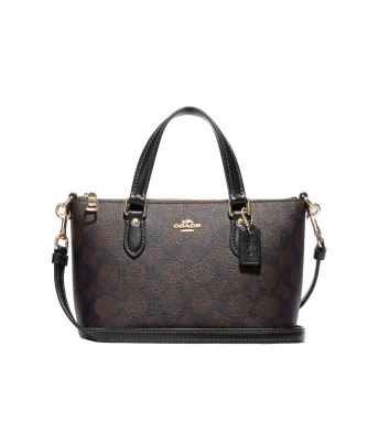 กระเป๋าสะพายข้าง COACH CH468 MINI GALLERY CROSSBODY IN SIGNATURE CANVAS (IMAA8)