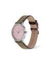 นาฬิกา COACH 14503873 GRAND WOMEN’S PINK DIAL BROWN LOGO STRAP WATCH