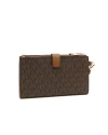 กระเป๋าคล้องมือ Michael Kors 35F8GTVW0L Jet Set Travel Double-Zip Wristlet  (BROWN)