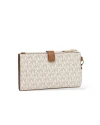 กระเป๋าคล้องมือ Michael Kors 35F8GTVW0L Jet Set Travel Double-Zip Wristlet  (VANILLA)