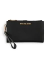 กระเป๋าคล้องมือ Michael Kors 35F8GTVW0L Jet Set Travel Double-Zip Wristlet  (BLACK)