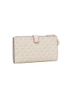 กระเป๋าคล้องมือ Michael Kors 35F8GTVW0L Jet Set Travel Double-Zip Wristlet  (PWDBLSHMLT)