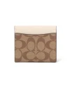 กระเป๋าสตางค์ผู้หญิง COACH CE930 SMALL TRIFOLD WALLET IN BLOCKED SIGNATURE CANVAS (IMV1X)