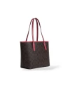 กระเป๋าสะพายไหล่ COACH CM183 MINI CITY TOTE IN SIGNATURE CANVAS WITH HORSE AND SLEIGH (IMWA0 )