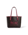 กระเป๋าสะพายไหล่ COACH CM183 MINI CITY TOTE IN SIGNATURE CANVAS WITH HORSE AND SLEIGH (IMWA0 )