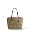 กระเป๋าสะพายไหล่ COACH CN682 MINI CITY TOTE IN SIGNATURE CANVAS WITH STAR AND SNOWFLAKE PRINT (IMWD9)