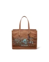 กระเป๋าสะพายไหล่ COACHTOPIA CQ858 TOTE IN 100% RECYCLED CANVAS: COACHTOPIA CREATURES (DBM)