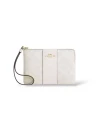 กระเป๋าสตางค์คล้องมือ COACH CW854 CORNER ZIP WRISTLET IN SIGNATURE CANVAS WITH STRIPE  (IMXU5)			