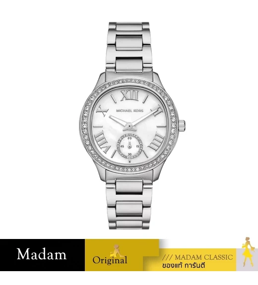 นาฬิกา MK นาฬิกาข้อมือผู้หญิง รุ่น MK4807,สาย Stainless steel, สีเงิน