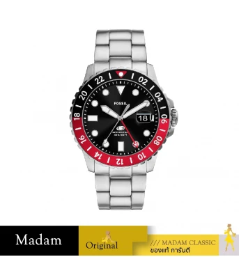นาฬิกาข้อมือผู้ชาย FS6092,สาย Stainless Steel, สีเงิน Men's Watch 46 mm