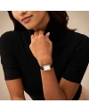 นาฬิกา Fossil Analog White Dial Women's Watch-Es5310 - Leather  