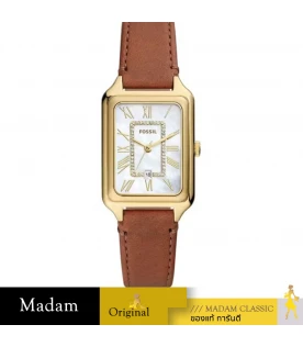 Fossil นาฬิกาข้อมือผู้หญิง รุ่น ES5307,สาย Leather, สีน้ำตาล 
