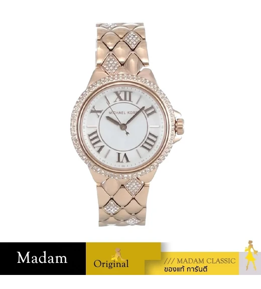 นาฬิกา  Women's watch, model MK4810, stainless steel strap, rose gold color