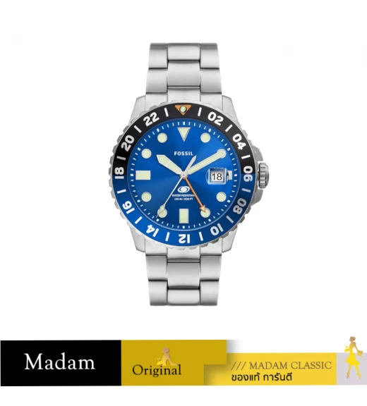 นาฬิกา FOSSIL FS5991 Blue GMT Men's Watch 46 mm 