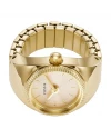นาฬิกา Fossil Watch Ring Gold dial ES5246 for Women, Analog, Stainless Steel, Gold Strap  