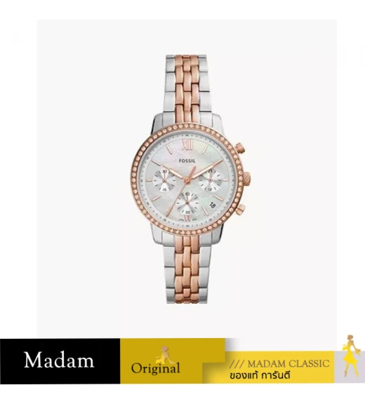นาฬิกา Fossil Women Stainless Steel Neutra Analog Mother of Pearl Dial Watch-Es5279, Band Color-Multicolor  