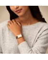 Fossil นาฬิกาข้อมือผู้หญิง รุ่น ES5307,สาย Leather, สีน้ำตาล 