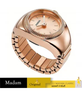 นาฬิกา Fossil Unisex Analogue Watch Ring Rose Gold-Plated Es5247  