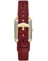 นาฬิกาข้อมือผู้หญิง Fossil  รุ่น ES5383 ,สายหนัง สีเเดง ,23 MM.