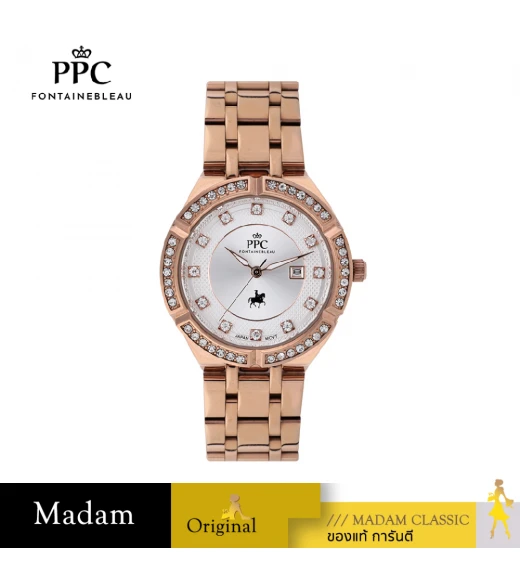 นาฬิกา PARIS POLO CLUB ÉTOILE ECLIPSE ROYALE DATE ROSEGOLD / WHITE