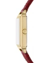 นาฬิกาข้อมือผู้หญิง Fossil  รุ่น ES5383 ,สายหนัง สีเเดง ,23 MM.