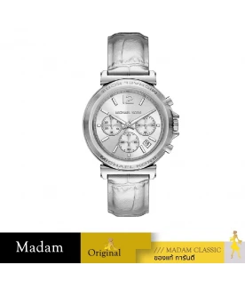 นาฬิกา Michael Kors Women's watch, model MK7509, leather strap, silver color