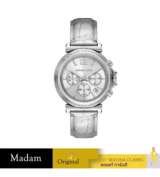 นาฬิกา Michael Kors Women's watch, model MK7509, leather strap, silver color