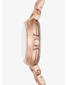 นาฬิกา Michael Kors Maren Three-Hand Rose Gold-Tone Stainless Steel Watch 