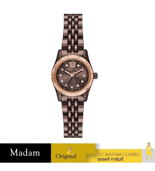 นาฬิกา Michael Kors Women's watch, model MK4844, stainless steel strap, brown 