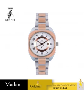 นาฬิกา PARIS POLO CLUB LE BRETON MODERN SILVER ROSEGOLD / WHITE