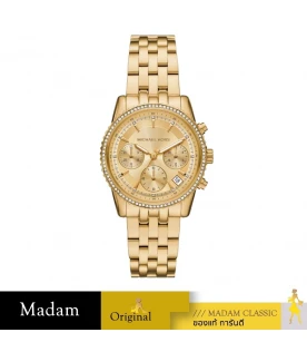 นาฬิกา Mini Ritz Pavé Gold-Tone Watch