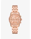 นาฬิกา Mini Ritz Pavé Rose Gold-Tone Watch