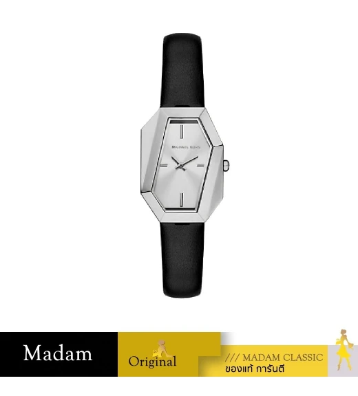 นาฬิกา Suri Silver-Tone and Leather Watch - MK4881