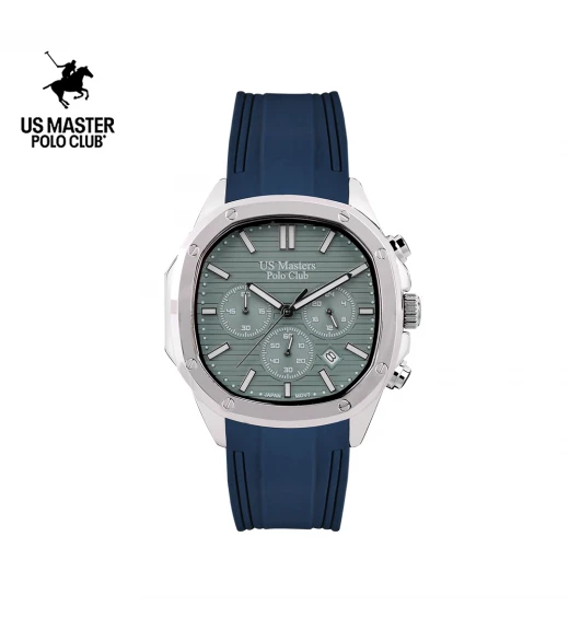 นาฬิกา US Master Polo Club TIMES SQUARE CHRONOGRAPH  BLUE / SEA GREEN	
